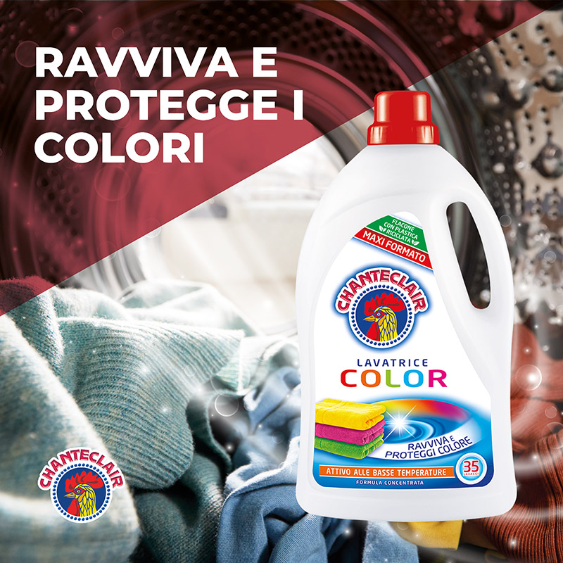 Detersivo per Lavatrice Color: protegge i colori